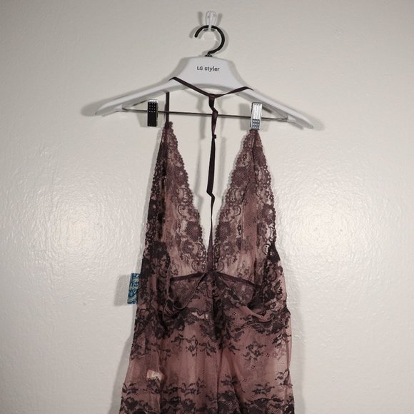 NWT Free People Bodysuit Too Cute Eggplant Combo - Picture 9 of 12